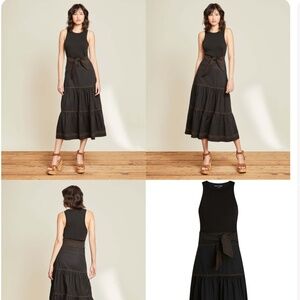 NWT Veronica Beard Austyn Dress, Black Sz M
